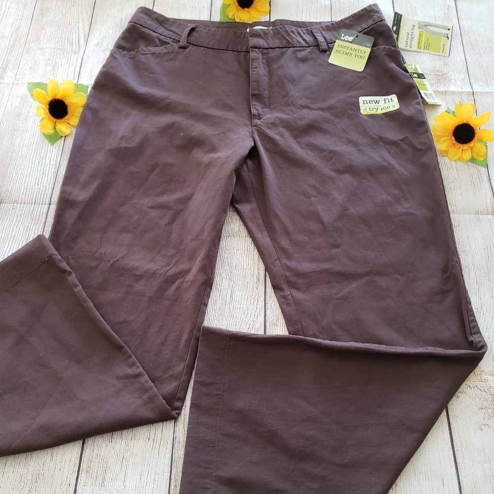 Lee Pants Women Natural Straight Leg size 18